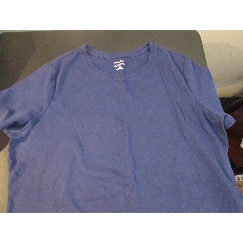 Ladies SZ XXL S/S shirt by Studio Works Blue EUC